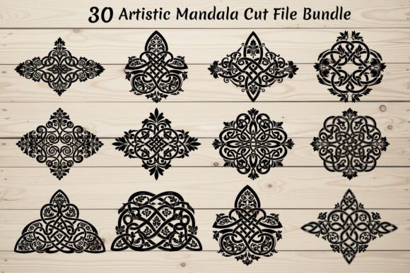 Download Artistic Mandala Cut File Bundle - Artistic mandala Collection