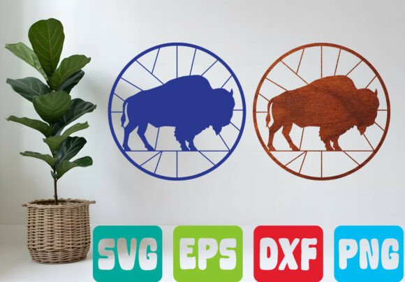 Download Bison Silhouette SVG Buffalo Mandala Art - Premium Resources