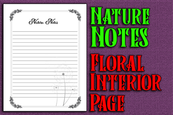 Download Nature Notes Floral Interior Page - Nature Collection