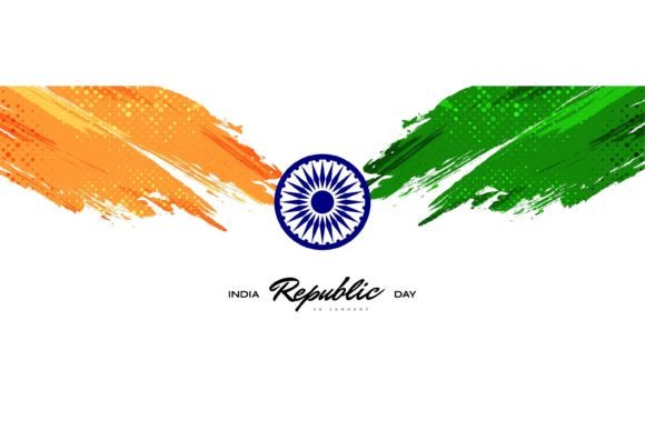 Download India Flag Background with Brush Style - India Collection
