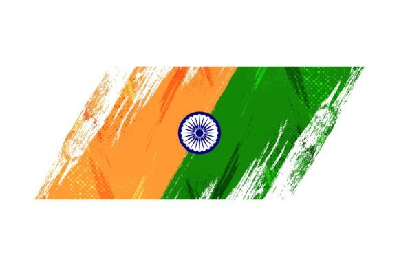 Download India Flag Background with Brush Style - India Collection