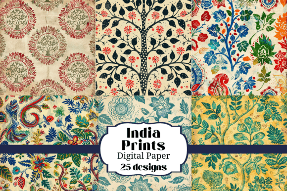Download 25 India Prints Seamless Backgrounds - India Collection