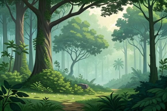 Download Creative Background with Forest - Creative Collection