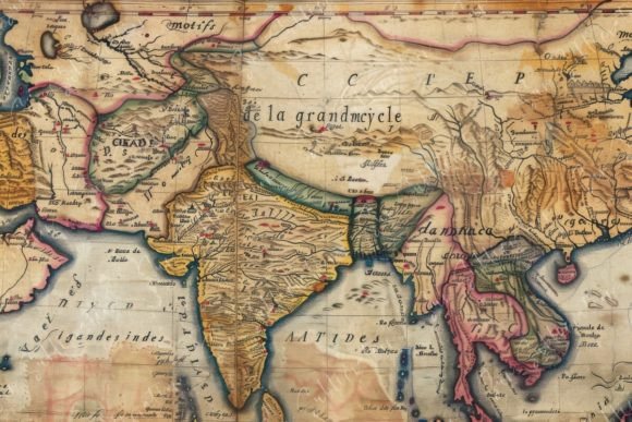 Download Vintage Map of India - India Collection
