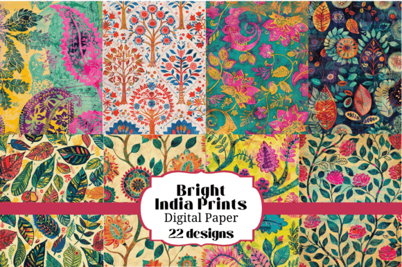 Download 22 Bright India Prints Backgrounds - India Collection
